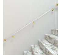 Main courante en acrylique transparent avec supports en acier inoxydable pour escalier intérieur ou extérieur