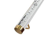 Main Courante en Acrylique Transparent pour escaliers intérieurs 1,6 à 20 Pieds, kit Complet de Tige de Support Transparente antidérapante de sécurité, pour Garde-Corps de Couloir