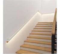 Main Courante en Aluminium LED - Main Courante D’escalier avec Lumière - Rampe De Support Mural pour Escaliers Extérieurs Et Intérieurs, VR, Camping-Cars Et Remorques, White, 59"/1.5m
