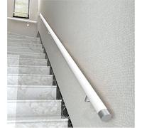 Main courante en bois 30 à 600 cm avec supports, Tige de support de rampes d'escalier antidérapantes, mur Kit de barre d'appui Loft pour personnes âgées et enfants (A, 360cm)