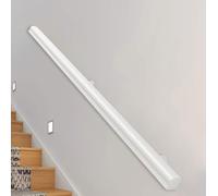 Main courante en bois 30 à 600 cm avec supports, Tige de support de rampes d'escalier antidérapantes, mur Kit de barre d'appui Loft pour personnes âgées et enfants (C, 80cm)