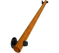 Main courante en bois de pin de 2,4 m, longueur réglable, design antidérapant pour escaliers, villas et bars, construction en bois massif durable, idéale pour une utilisation en intérieur