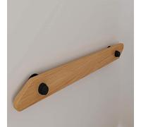 Main Courante en Bois Massif Modernes,Rampe Escalier Murales Antidérapante Intérieure,Pour la maison, l'intérieur, les greniers, les escaliers, les terrasses, les escaliers en bois m(Size:4.6ft/140cm)