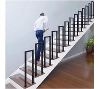 Main courante en fer durable pour escaliers, parfaite pour une utilisation en intérieur et en extérieur, jardins et balcons. Rail de sécurité robuste pour un soutien et un style améliorés