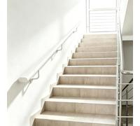Main courante en fer forgé blanc pour escaliers, longueurs 150cm,240cm,3,5m,6m. Montage mural, garde-corps sécurisé, tige de support avec kit de supports,usage intérieur extérieur(60cm)
