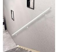 Main courante en fer forgé pour escaliers，rampe d'escalier intérieure | Mains courantes d'escalier rampe main courante support mural mains courantes，barre d'appui(250cm)