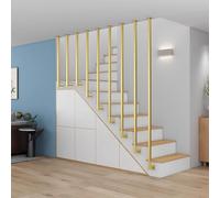 Main courante en fer forgé pour intérieur et extérieur, rampes industrielles antidérapantes, rails de parapet de transition pour clôture d'escalier