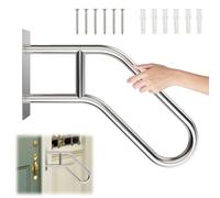 Main courante en forme de U en acier inoxydable, antidérapante pour salle de bain 1 à 3 marches - Rampe d'escalier pour escaliers extérieurs - Pour jardin, intérieur et extérieur - Pour enfants âgés