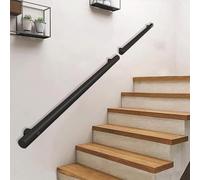 Main courante en métal robuste avec tube rond pour un soutien sûr, idéale pour la sécurité des escaliers en intérieur et en extérieur, solution de sécurité durable et fiable