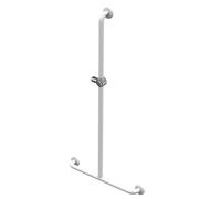 AKW Barre d'appui inox époxy en T 1200 x 600 mm réf. 01245WH