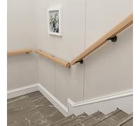 Main Courante Escalier, Kit de Support de Rampe d'escalier en Bois pour loft, pour Barres d'appui, Rampe de Pied Industrielle, Tige de Support Robuste de 30 à 420 cm