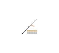 Main Courante Escalier Rampe 4 Tubes Acier Carbone 3,96m Mural 200kg/Tube