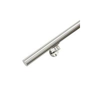 Main courante inox brossé 120 cm + 2 supports