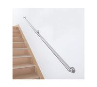 Main Courante Main Courante d'escalier sur Le Mur Ensemble de Main Courante for Une Utilisation intérieure Stable sans vaciller Très(Silver,6ft/180cm)
