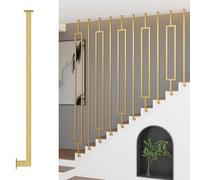 Main courante Main courante pour escalier Balustres latéraux pour escaliers, Balustres métalliques personnalisables pour prévenir les chutes, usage domestique et commercial(Style B,220cm/86.6in)