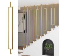 Main courante Main courante pour escalier Balustres latéraux pour escaliers, Balustres métalliques personnalisables pour prévenir les chutes, usage domestique et commercial(Style A,80cm/31.5in)