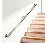 Main courante moderne en acier inoxydable｜Main courante de rampe murale pour escaliers Barre d'appui intérieure et extérieure｜Support de rampes de sécurité pour rampe d'escalier(270cm)