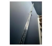 Main courante moderne en acrylique transparent for escaliers intérieurs - avec supports métalliques et embouts for et support(Silver,190cm)