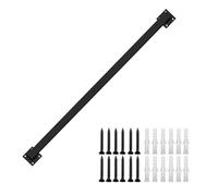 Main Courante Murale, 30 À 600 Cm (1 À 20 Pi), Main Courante Pour Escalier Pour Escaliers Intérieurs, Salle De Bain, Loft, Personnes Âgées Et Enfants(Black,525cm/17.2ft)