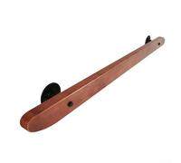Main courante murale en bois massif et fer forgé antidérapante pour intérieur - Gain de place - 50 cm - Prise sûre pour escalier et couloir - Sécurité pour enfants et personnes âgées - Avec matériel
