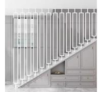 Main courante noire pour escalier - 30160 cm - Rampe réglable en forme de L - Pour intérieur/extérieur - Durable et élégante (style 1, 145 cm)