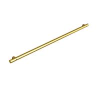 Main Courante pour Escalier Intérieur Main Courante D'escalier Noire Rambarde de Sécurité avec Tuyau en Acier Galvanisé Industriel Rampe d'escalier pour Jardin Corridor Loft (40CM,Gold)