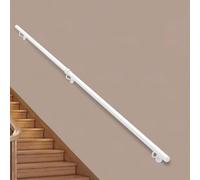 Main courante pour escaliers intérieurs rampe murale en fer blanc de 3/4/5/6/8pieds kit de barre d'appui extérieure rampes d'escalier tige de support de tuyau rond antidérapant(450cm)