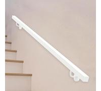 Main courante pour escaliers，rampe d'appui intérieure extérieure | Kit de Support de Rail de rampe d'escalier mural，1m 120cm 1.5m 2m 240cm 2.5m 3m，pour la décoration de la maison(480cm)