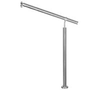 Main Courante Rambarde Garde Corps Acier Inoxydable INOX V2Aox, Longueur:90 cm
