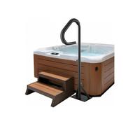 Main Courante Spa 54, 2x37x144, 7 cm Rampe Escalier Sécurité Spa Rotative 360° Hauteur Réglable 89-144