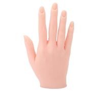 Main d’entraînement en silicone à haute simulation pour les ongles, mannequin flexible pour la formation aux ongles acryliques, doigts pliables pour la pratique de la nail art et