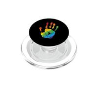 Main dans des Couleurs Arc-en-Ciel LGBT PopSockets PopGrip pour MagSafe