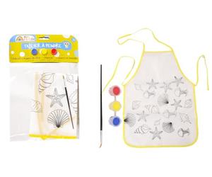 MAIN D'ARTISTE - Tablier À Peindre - Loisir Créatif - 030093 - Peinture - Modèle Aléatoire - Jouet Enfant - Créativité - Activités Manuelles - Kit Complet - À Partir de 3 ans