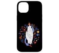 Main de chiromancie lisant l'art Spirituel ésotérique Symboles Floraux Coque pour iPhone 14 Plus