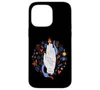 Main de chiromancie lisant l'art Spirituel ésotérique Symboles Floraux Coque pour iPhone 14 Pro Max