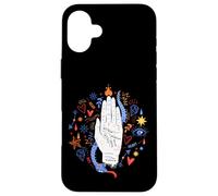 Main de chiromancie lisant l'art Spirituel ésotérique Symboles Floraux Coque pour iPhone 16 Plus