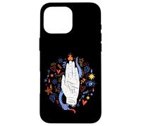 Main de chiromancie lisant l'art Spirituel ésotérique Symboles Floraux Coque pour iPhone 16 Pro Max