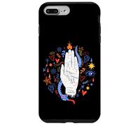 Main de chiromancie lisant l'art Spirituel ésotérique Symboles Floraux Coque pour iPhone 7 Plus/8 Plus