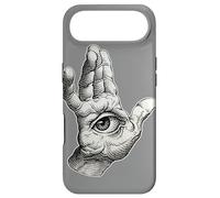 Main de Fatima Blackwork Minimal Eye Coque pour iPhone Air