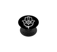 Main de Fatima de Miriam Khamsah étoile de David Anahata Sacred Om PopSockets PopGrip Adhésif