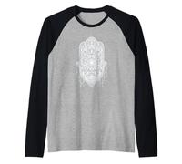 Main de Fatima/Hamsa/S-XXXL/ésotérisme/Yoga/méditation Manche Raglan