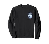 Main de Fatima - Symbole Spirituel du Mauvais œil Bleu Nazar Sweatshirt