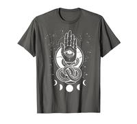 Main de Fatimas Occulte Symbole Sorcière Khamsa T-Shirt, Homme, Asphalte, XL