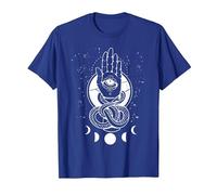 Main de Fatimas Occulte Symbole Sorcière Khamsa T-Shirt, Homme, Bleu Royal, XL