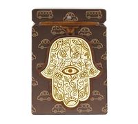 Main DE FATMA - Pendentif pour rétroviseur en Bois 2 épaisseurs avec cordelette en Cuir. Cadeau Original Qui Vient du cœur pour Vos Proches (20).