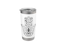 Main de Hamsa - Main de Fatima Khamsa Gobelet isotherme en acier inoxydable double paroi