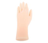 Main d'entraînement pour les ongles, main de mannequin, main de mannequin souple et flexible pour la pratique des ongles, outil manuel pour la pratique des ongles, ongles en (Left Hand)