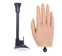 Main d'entraînement pour ongles en silicone souple pour entraînement des doigts faux mannequins mains