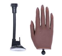 Main d'entraînement pour ongles en silicone souple pour entraînement des doigts faux mannequins mains