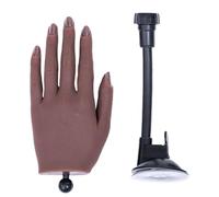 Main d'entraînement pour ongles en silicone souple pour entraînement des doigts faux mannequins mains